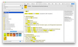 Screenshot: die Duden-Bibliothek unter macOS Screenshot: die Duden-Bibliothek unter macOS